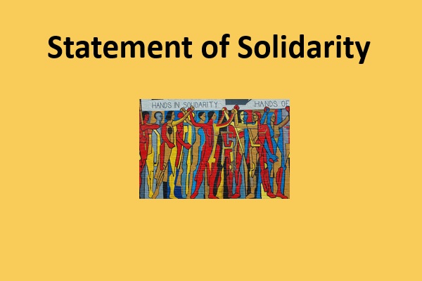 Featured Image of Statement of Solidarity