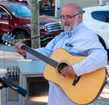 Chris playing guitar